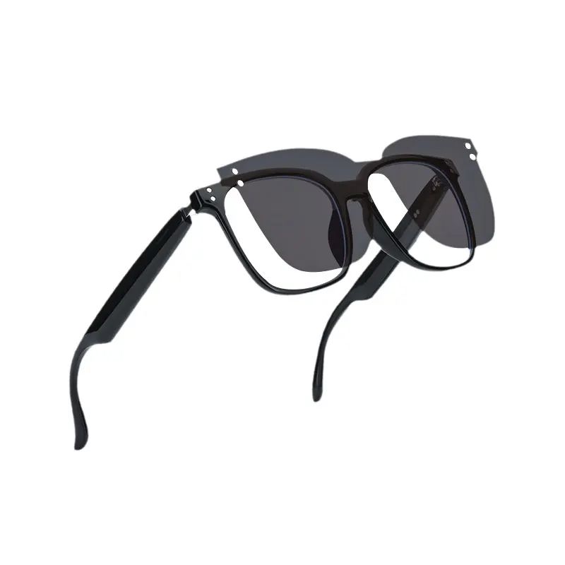 Headset Sunglasses Smart Glasses T2 Waterproof Men Wireless BlueTooth Bone Call Conduction Glass Camera HD Audio Eyewear