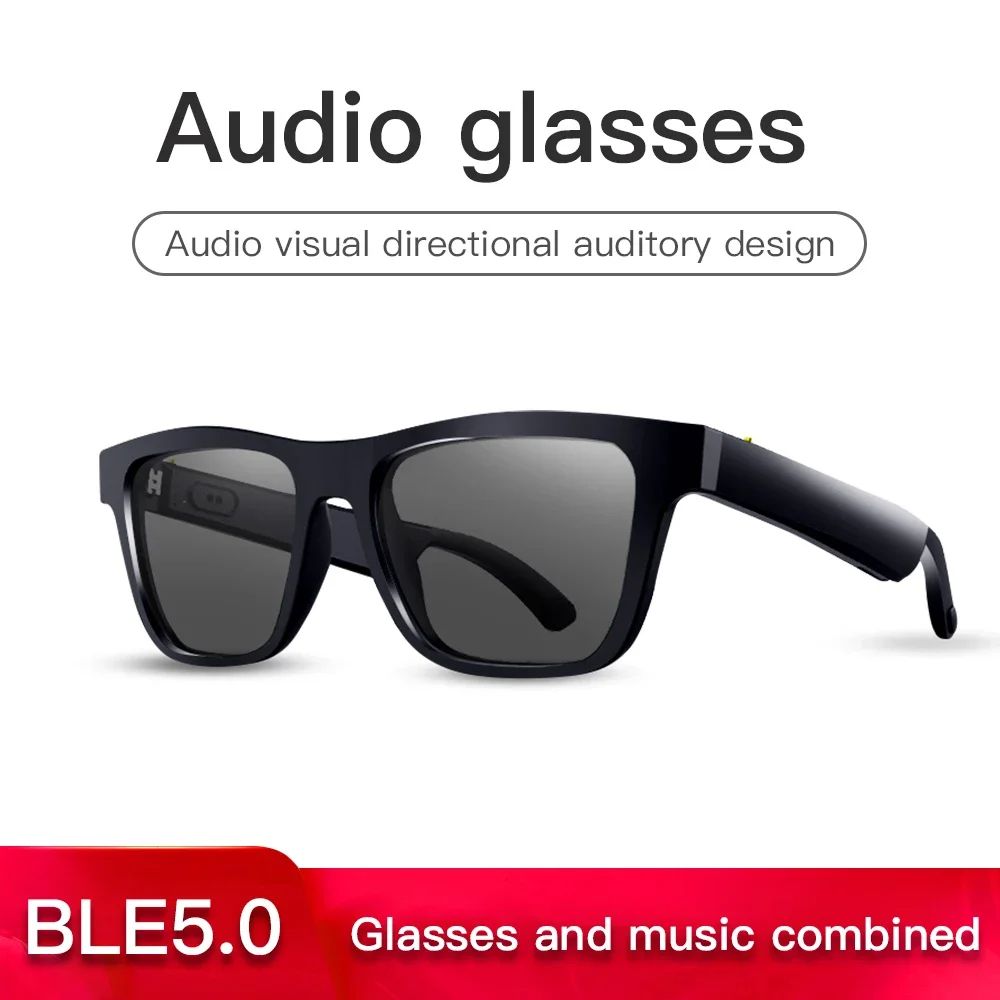 E10 Smart Music Sunglasses HIFI Sound Quality Wireless Bluetooth 5.0 Headphone Driving Glasses Hands-free Call HD MIC