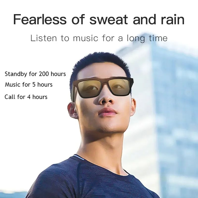 E10 Smart Music Sunglasses HIFI Sound Quality Wireless Bluetooth 5.0 Headphone Driving Glasses Hands-free Call HD MIC