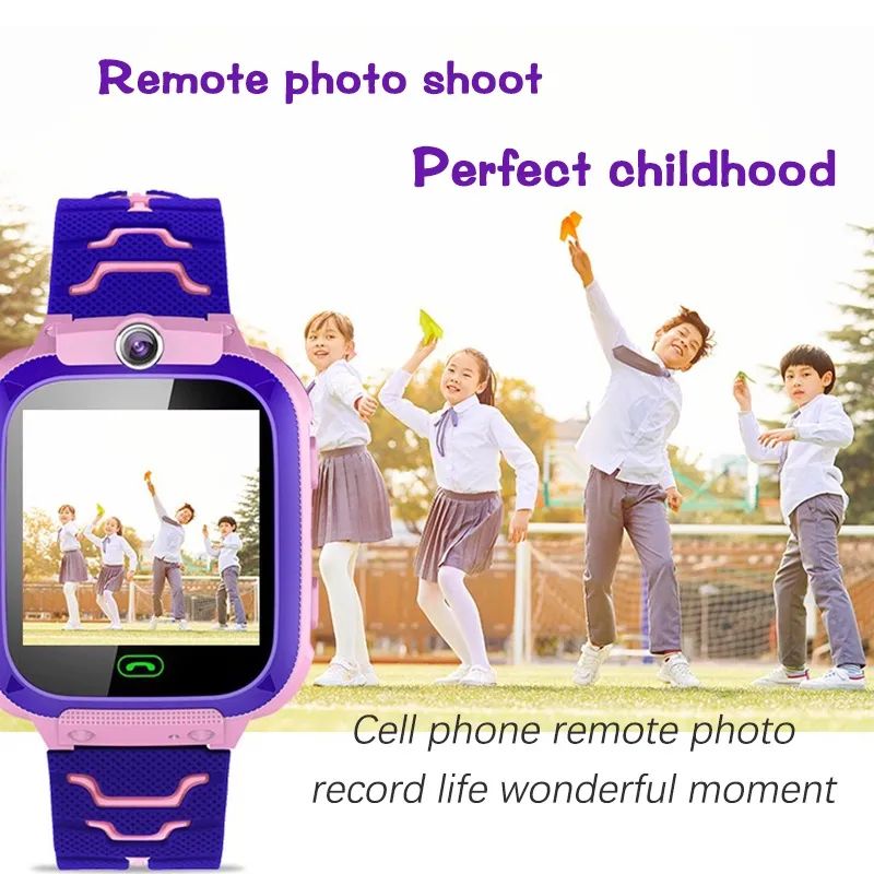 Q12 Kids Smart 2G Call Phone Watch Waterproof Mother Children GPS Monitor Boy Girls SOS Child Sports Digital Watches Tracker