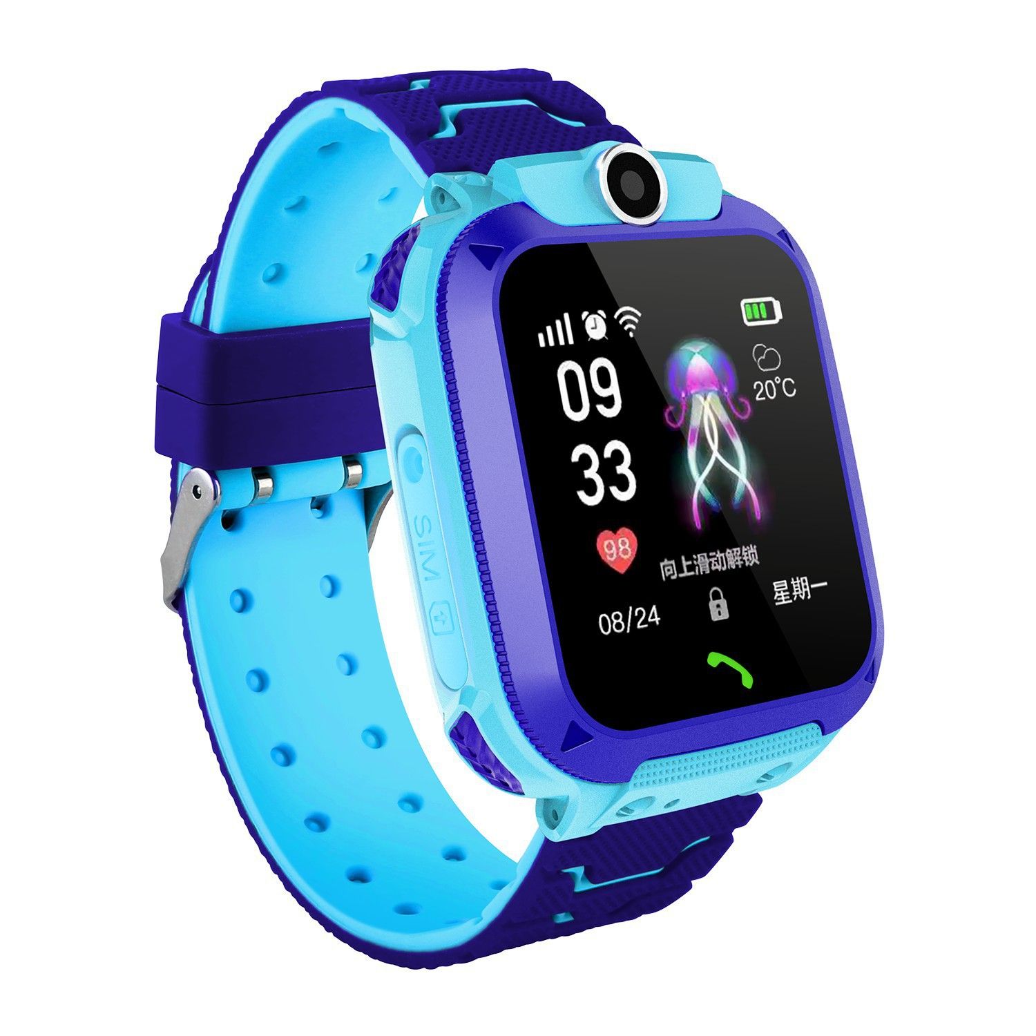 Q12 Kids Smart 2G Call Phone Watch Waterproof Mother Children GPS Monitor Boy Girls SOS Child Sports Digital Watches Tracker