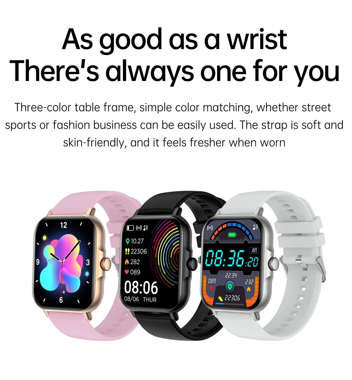 NEW H13 Smart Watch Gift Full Touch Screen Sports Fitness Watches Bluetooth Calls Digital Smartwatch Wristwatch for Android