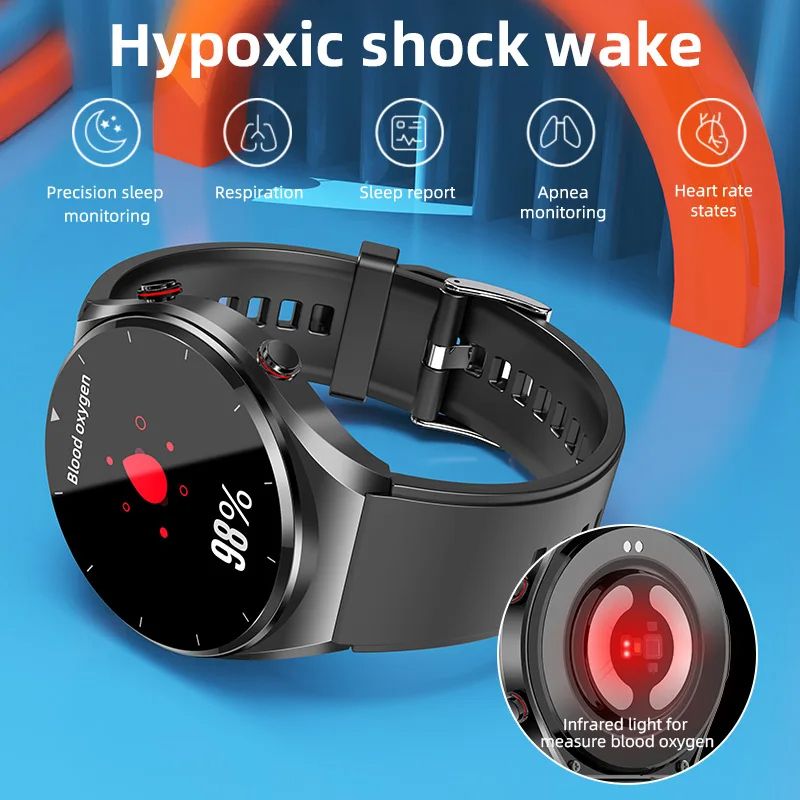 Smart Health Fitness Tracker ECG SpO2 Blood Glucose Pressure Watch Men Women Blood Sugar Monitor Smartwatch For Android IOS