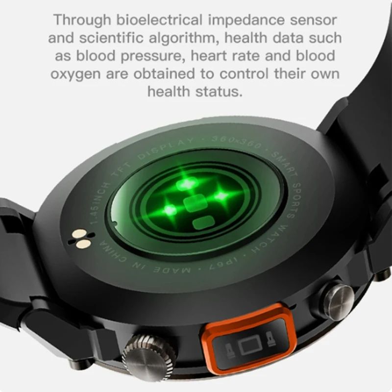 New arrival S100 Smart Watch Men With Flashlight Outdoor Sport Fitness Tracker Blood Pressure Clock Waterproof Smartwatch