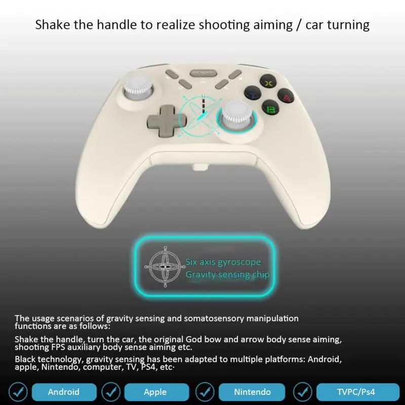 For Switch Pro Gamepad For Switch OLED Somatosensory Game Controlle Back Clip Dual Vibration Programmable For Android/for IOS/PC