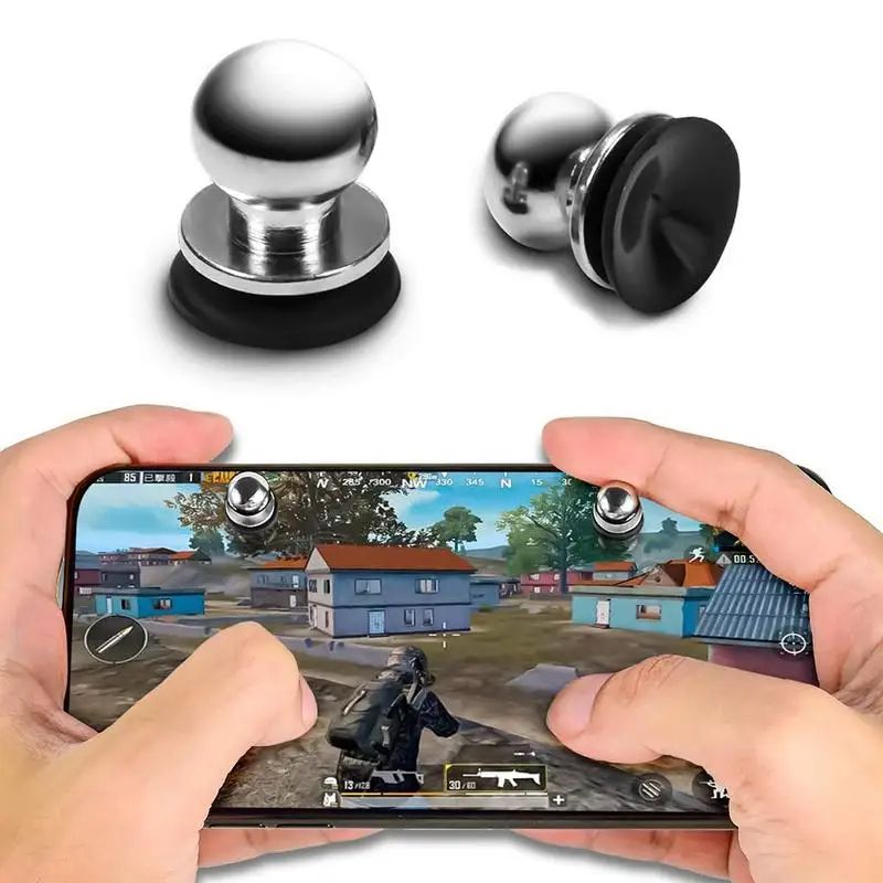 Mobile Game Target Sh-ooting Button Metal PU-BG Mobile Phone Screen Trigger Button Suction Cup Winner Winner Chicken Dinner