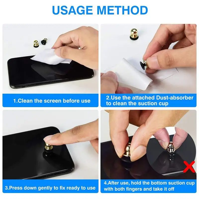 Mobile Game Target Sh-ooting Button Metal PU-BG Mobile Phone Screen Trigger Button Suction Cup Winner Winner Chicken Dinner