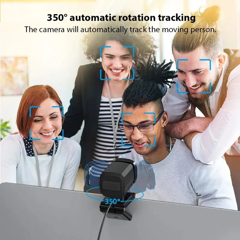 1080P HD WIFI Desktop Home UBS Computer Camera AI Intelligent Humanoid Tracking 350 ° Online Course Live Streaming Laptop Camera