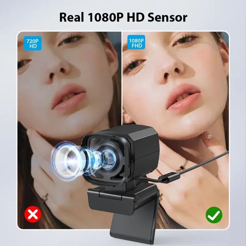 1080P HD WIFI Desktop Home UBS Computer Camera AI Intelligent Humanoid Tracking 350 ° Online Course Live Streaming Laptop Camera