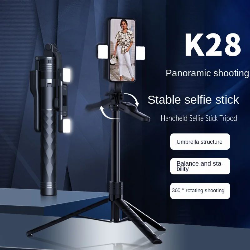 Aluminum Alloy Tripod Selfie Stick Upgraded K28 Bluetooth 10 M Remote Control Photography