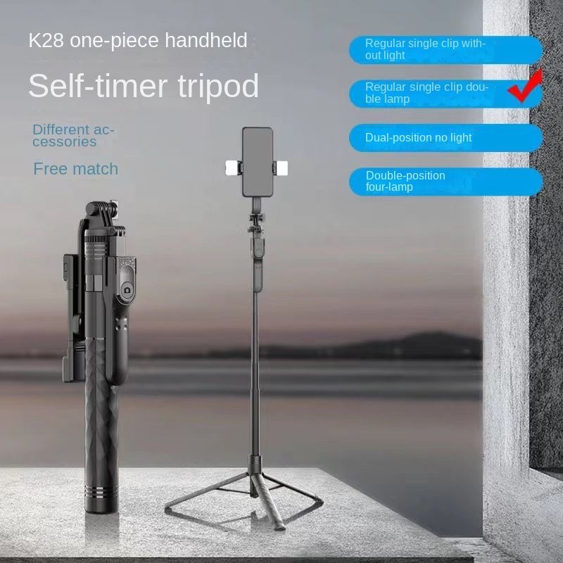 Aluminum Alloy Tripod Selfie Stick Upgraded K28 Bluetooth 10 M Remote Control Photography