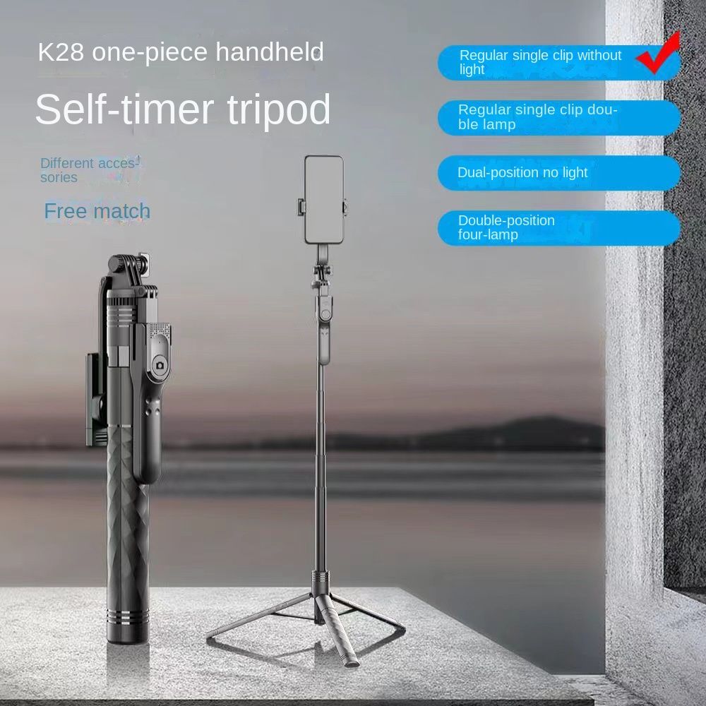 Aluminum Alloy Tripod Selfie Stick Upgraded K28 Bluetooth 10 M Remote Control Photography