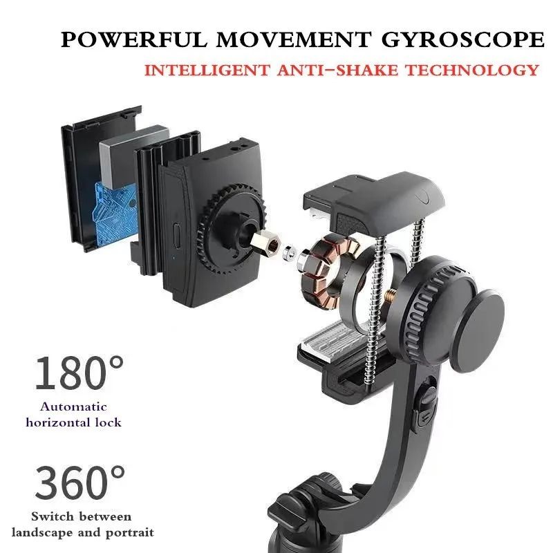 L03 Foldable Extended Selfie Stick Tripod Stand Handheld Gimbal Stabilizer Bluetooth Remote Smartphone Selfie Stick Holder Stand