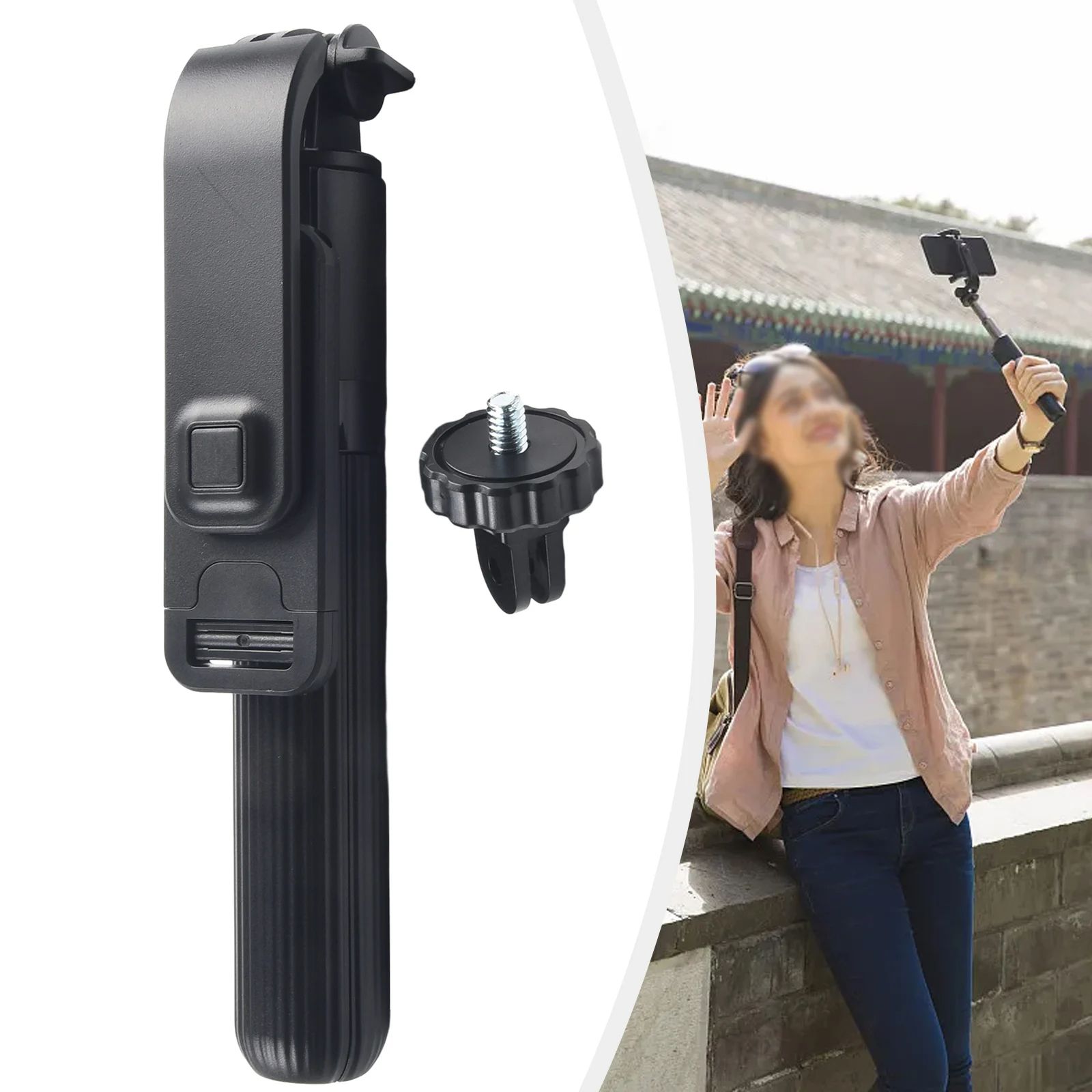 L03 Foldable Extended Selfie Stick Tripod Stand Handheld Gimbal Stabilizer Bluetooth Remote Smartphone Selfie Stick Holder Stand