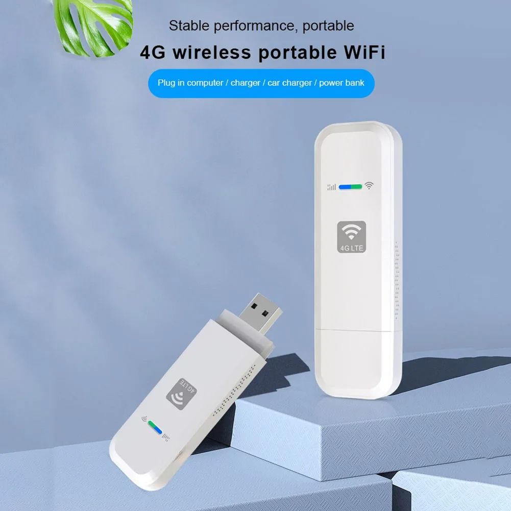 4G LTE WiFi Router 150Mbps Wireless WiFi Repeater Modem Pocket Hotpot with SIM Card Slot Plug and Play