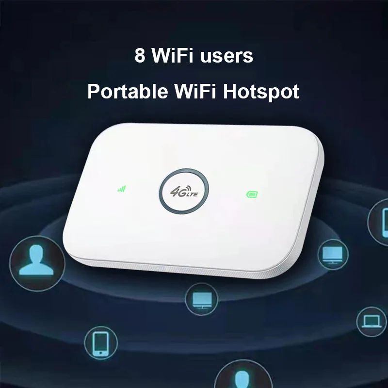 4G router Wireless lte wifi modem Sim Card Router MIFI pocket hotspot 8 WiFi users built-in battery portable WiFi