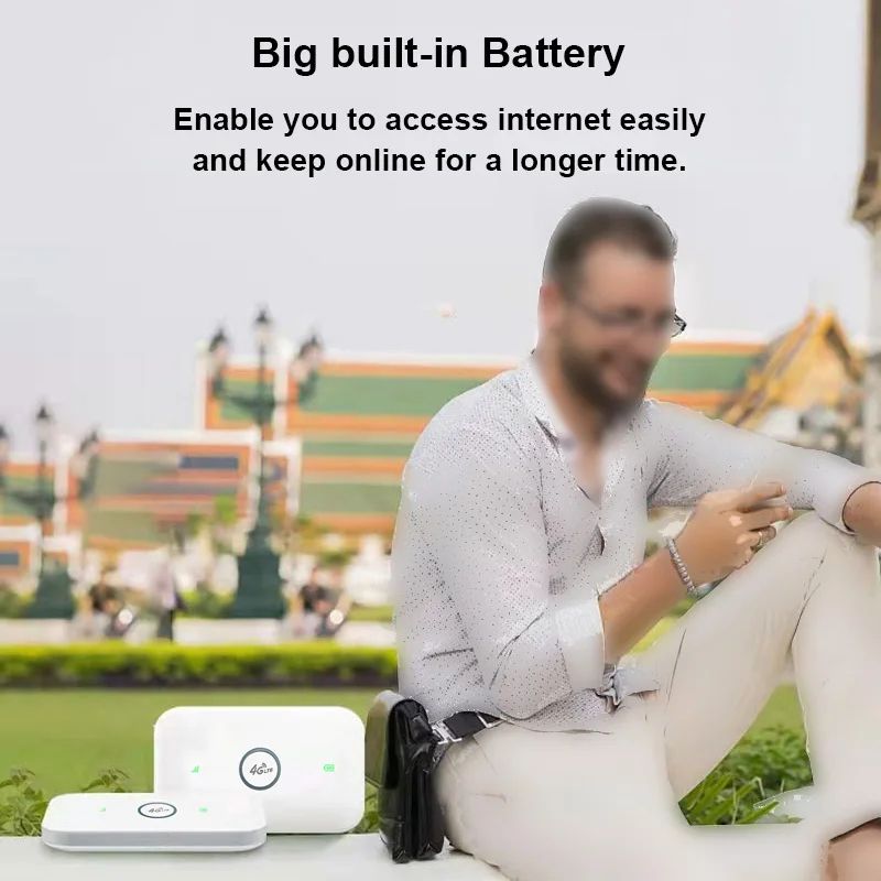 4G router Wireless lte wifi modem Sim Card Router MIFI pocket hotspot 8 WiFi users built-in battery portable WiFi