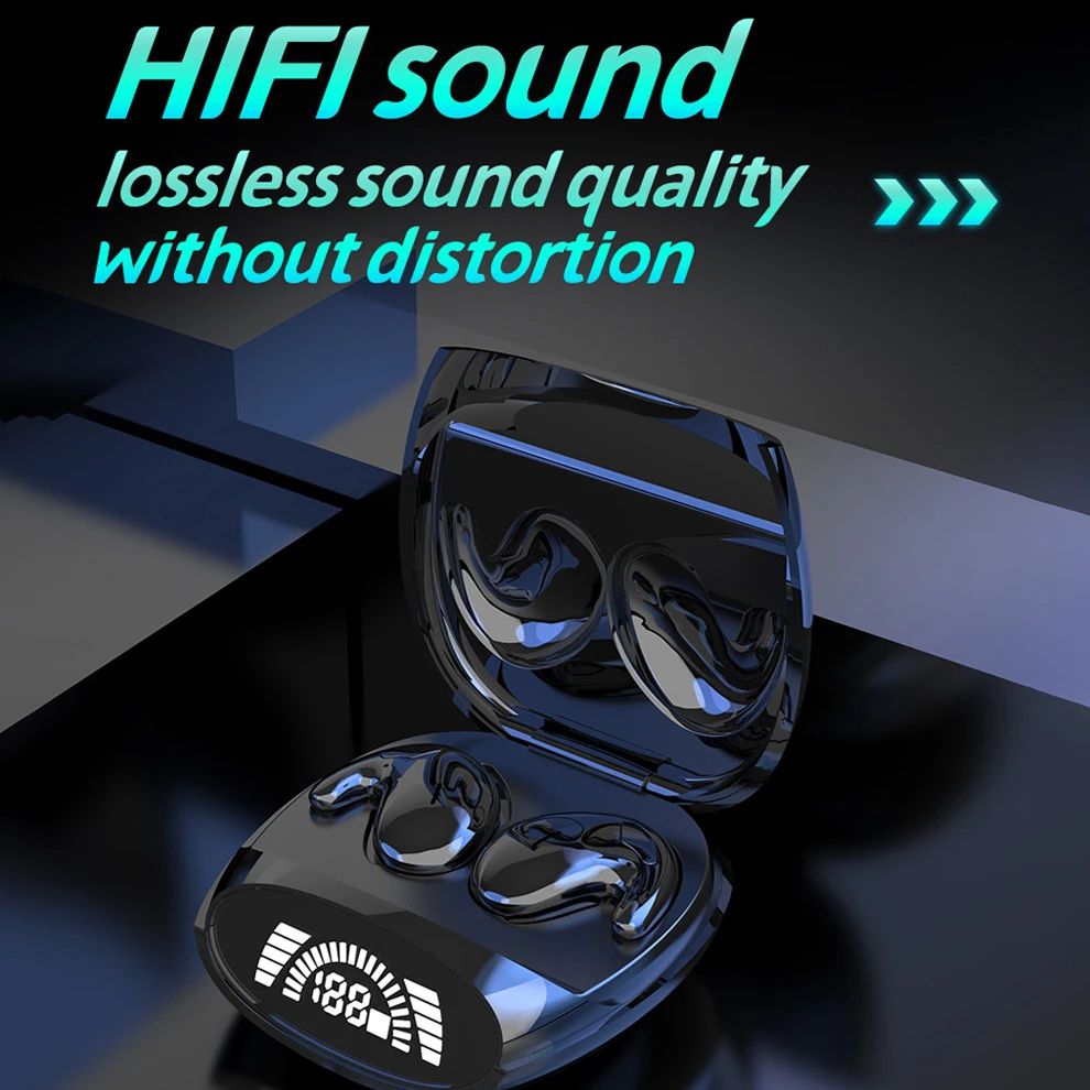 Tiny Mini Headphones Sleep Invisible Earbuds Hidden Noise Cancelling TWS Wireless Headsets Sports Stereo Bluetooth 5.3 Earphone