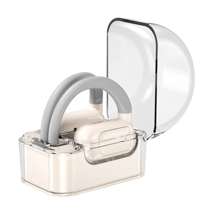 Wireless Headphones OWS Earbuds Deep Bass Rotable Earhook Open Ear Earphones Bluetooth 5.3 with Mic for Drivers Office Sports