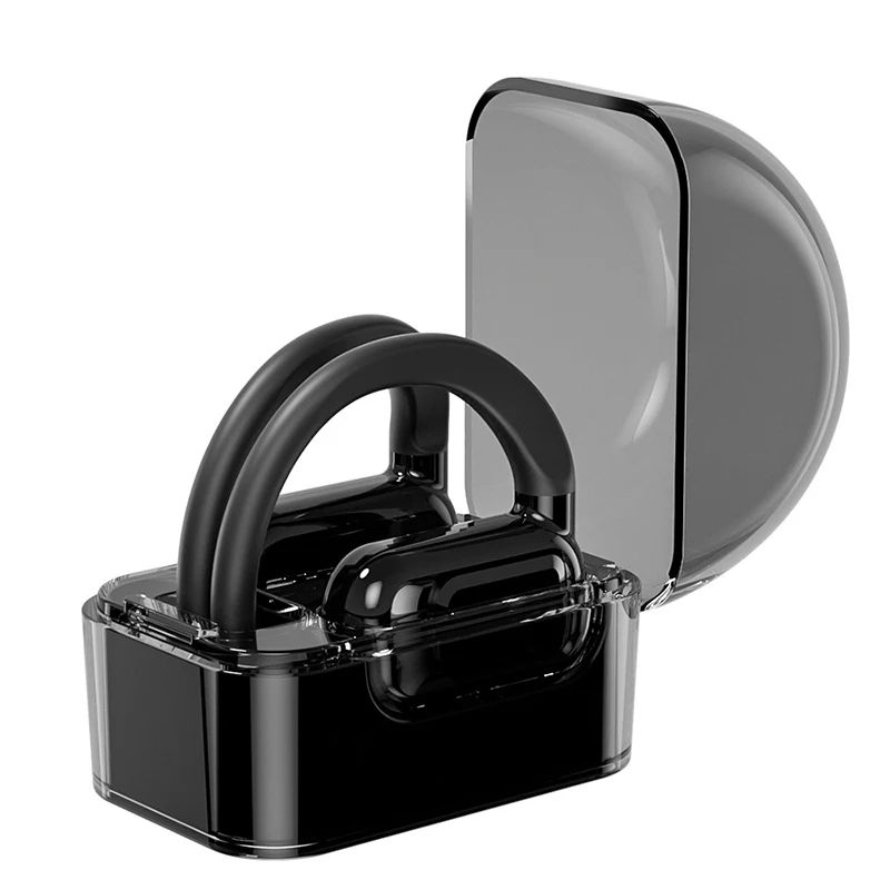 Wireless Headphones OWS Earbuds Deep Bass Rotable Earhook Open Ear Earphones Bluetooth 5.3 with Mic for Drivers Office Sports