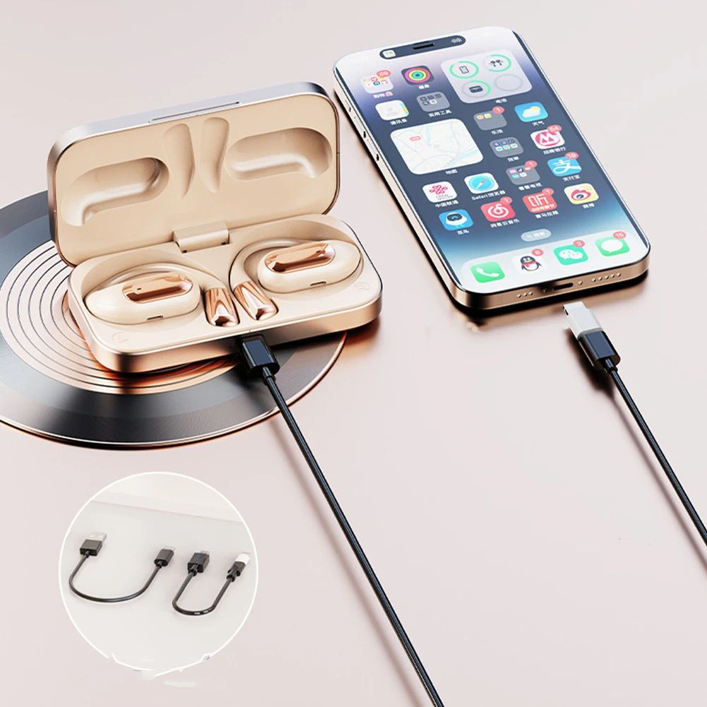 S911 Wireless Headset Open-Ear Stereo Headphones Noise Canceling Ultra Long Playtime Low Latency Earphones For Sports Workout