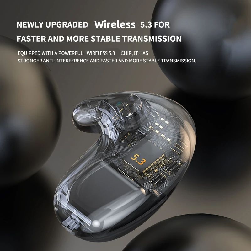 Invisible Earbuds Sleep Headphones 5.3 Wireless Bluetooth Headset Ultra-Thin Noise Reduction Stereo Earphone Waterproof