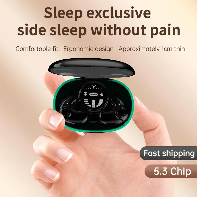 Invisible Earbuds Sleep Headphones 5.3 Wireless Bluetooth Headset Ultra-Thin Noise Reduction Stereo Earphone Waterproof