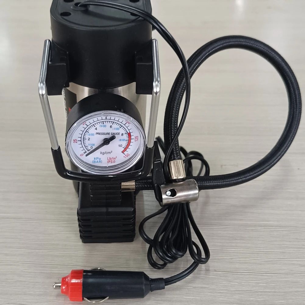 Heavy Duty Deluxe Portable Metal Air Compressor Car Tyre Inflator With Digital Pressure Gauge 12v150psi Car Tire Inflatable Pump