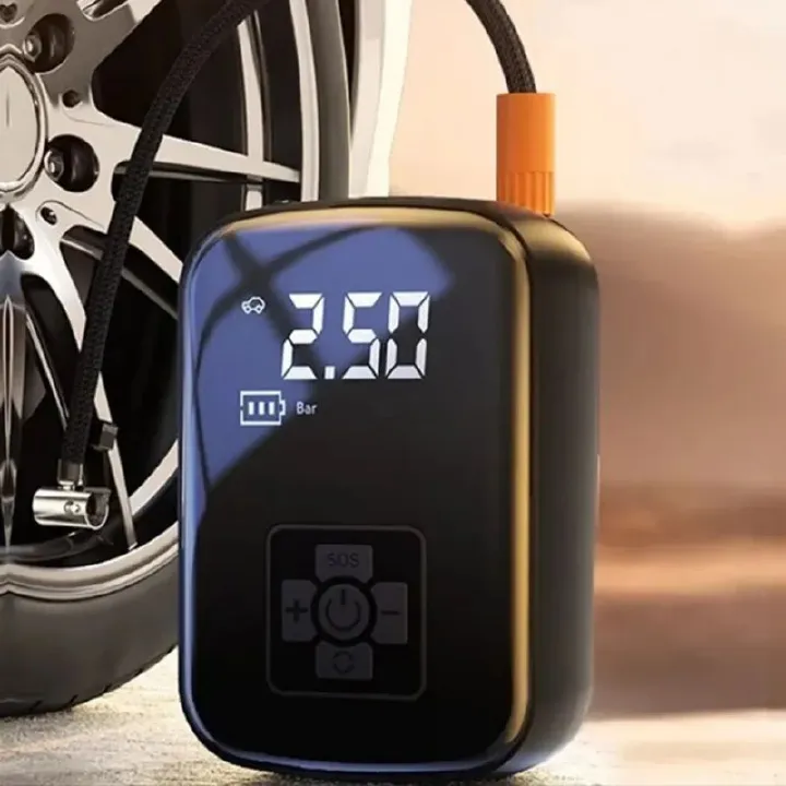 Portable Wireless Car Air Compressor Air Pump Electric Tire Inflator Pump for Motorcycle Bicycle AUTO Tyre with Digital Display