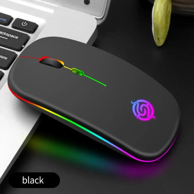 Luminous Wireless Mouse RGB Rechargeable Mouse Wireless Computer Silent Mouse LED Backlit Ergonomic Gaming Mouse For Laptop PC