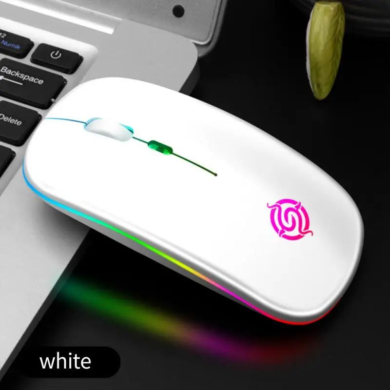 Luminous Wireless Mouse RGB Rechargeable Mouse Wireless Computer Silent Mouse LED Backlit Ergonomic Gaming Mouse For Laptop PC
