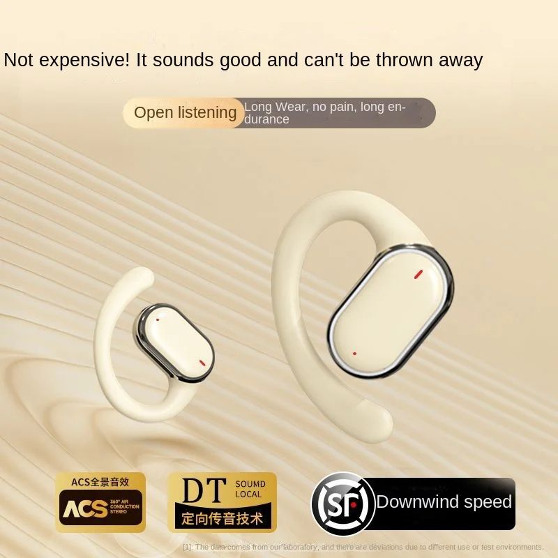 Wireless Bluetooth Headset Sports Comfortable To Wear Earphones Long Life Intelligent Digital Noise Reduction