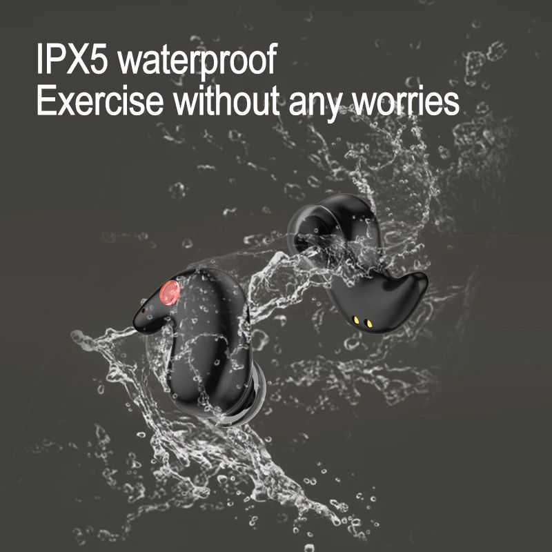 Sleeping Earphone Bluetooth R12 Mini Wireless Headphones with Mic Noise Reduction Invisible Earbud Hidden Headsets Waterproof