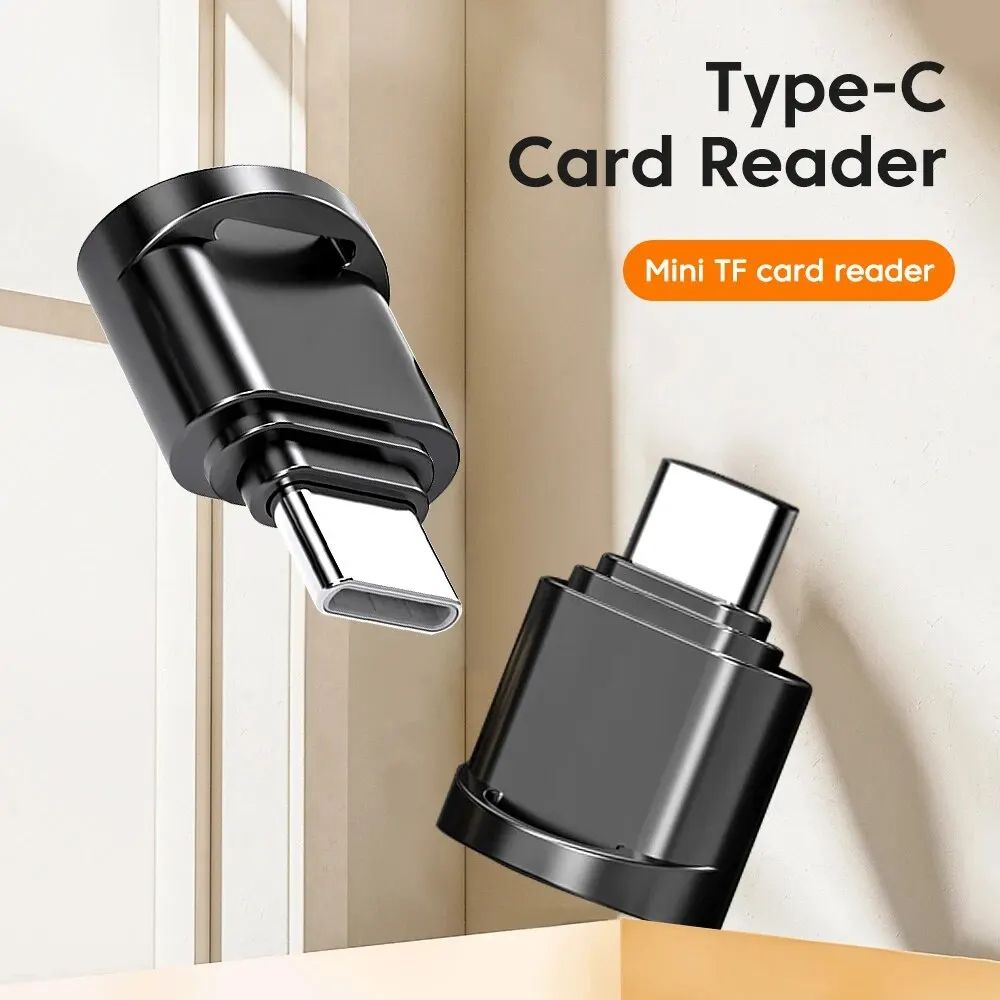 Type C Card Reader USB C To TF Card Memory Reading High-speed Transfer Cardreader Support OTG For PC Laptops Android Iphone