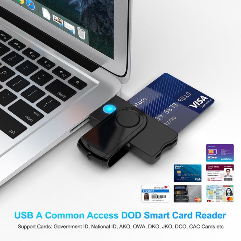 USB SIM smart card reader, for Windows 7 8 10 Linux OS, for bank card IC / ID EMV SD TF MMC card reader USB-CCID ISO 7816