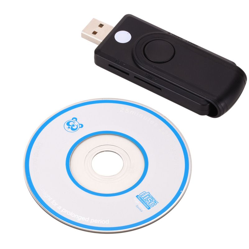 USB SIM smart card reader, for Windows 7 8 10 Linux OS, for bank card IC / ID EMV SD TF MMC card reader USB-CCID ISO 7816