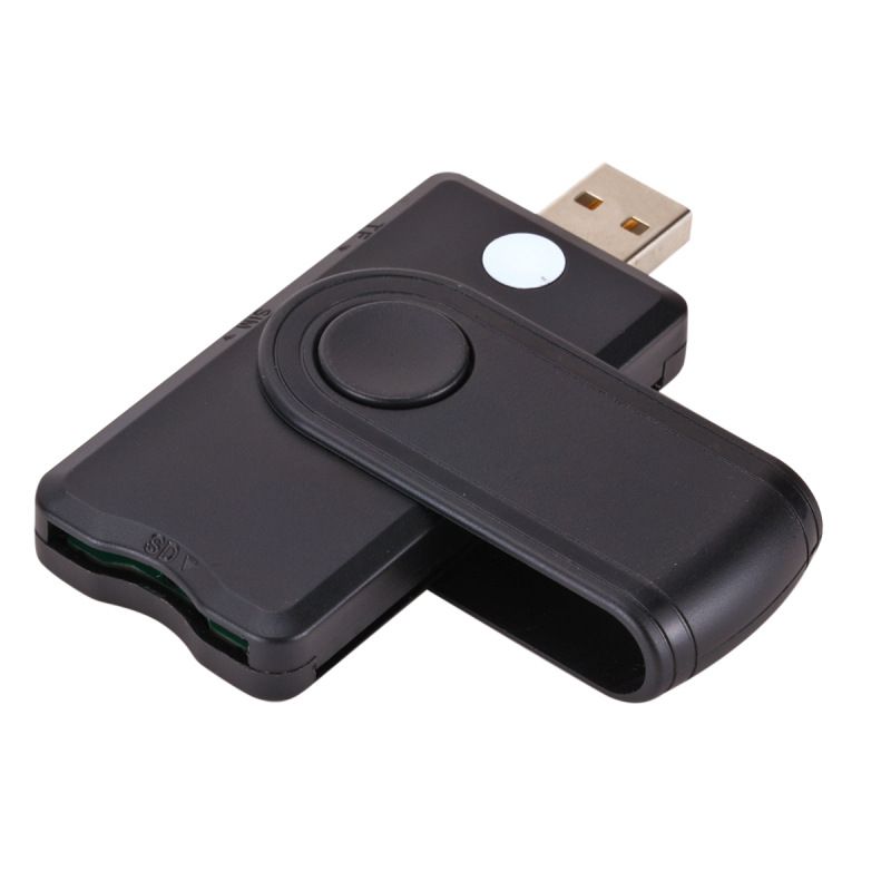 USB SIM smart card reader, for Windows 7 8 10 Linux OS, for bank card IC / ID EMV SD TF MMC card reader USB-CCID ISO 7816