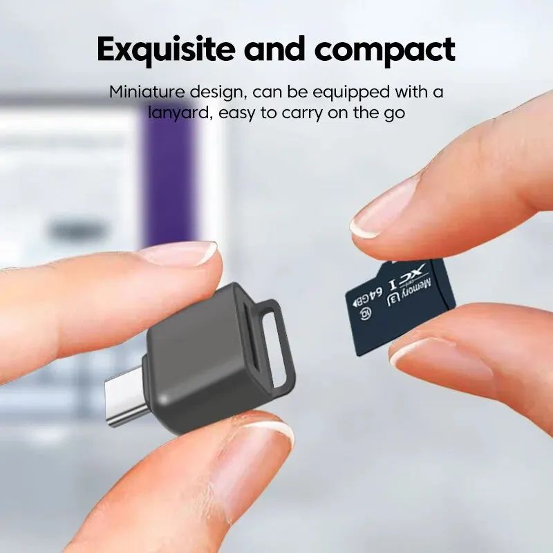 Card Reader Type-C to TF Memory Card High Speed Adapter Smart Cardreader for Apple Samsung Laptop Computer Accessories