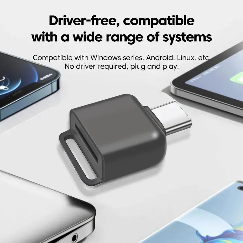 Card Reader Type-C to TF Memory Card High Speed Adapter Smart Cardreader for Apple Samsung Laptop Computer Accessories