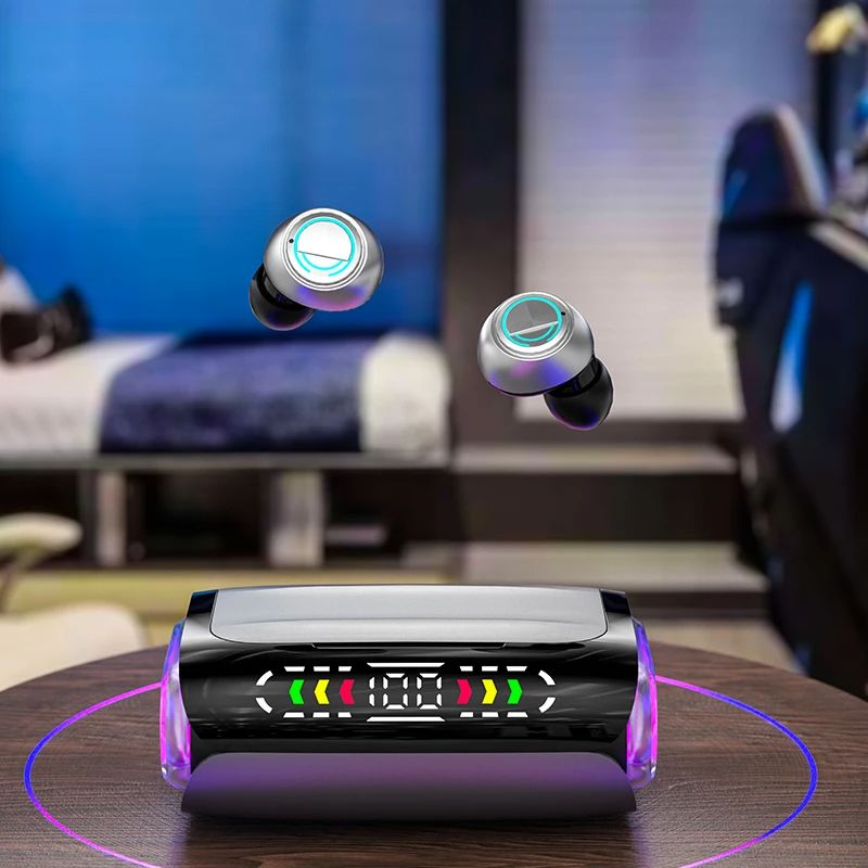 TWS DX-01 Bluetooth 5.3 Wireless Earphones Wireless Headphones LED Display Noise Reduction Headset With Mic For All Mobile Phone