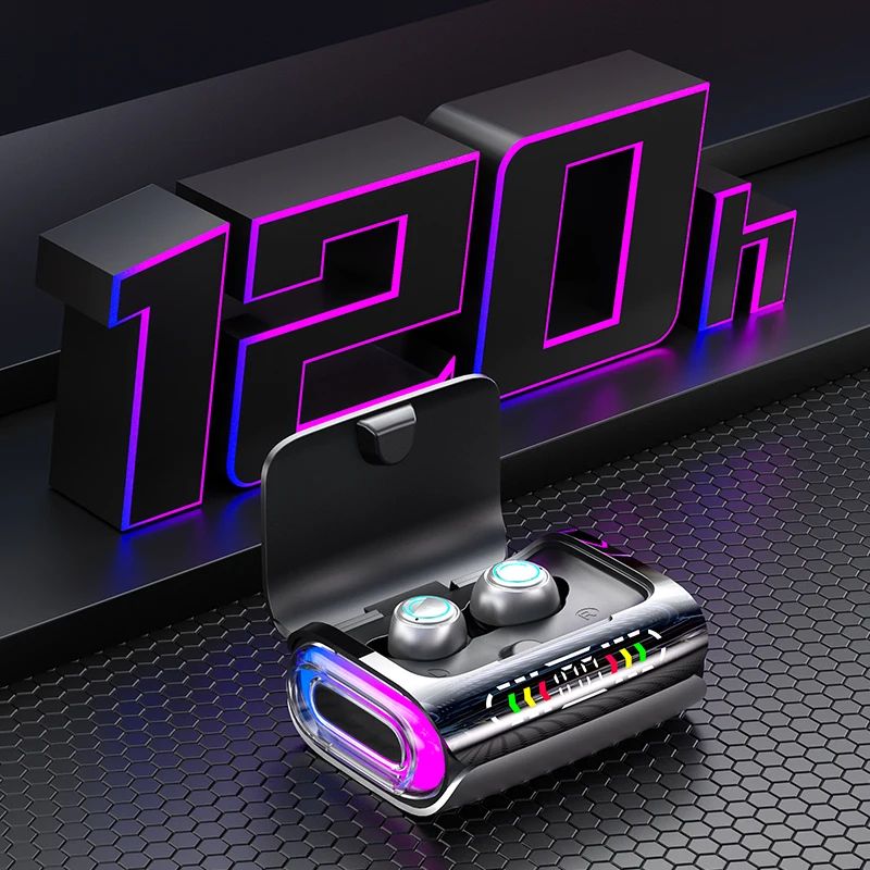 TWS DX-01 Bluetooth 5.3 Wireless Earphones Wireless Headphones LED Display Noise Reduction Headset With Mic For All Mobile Phone