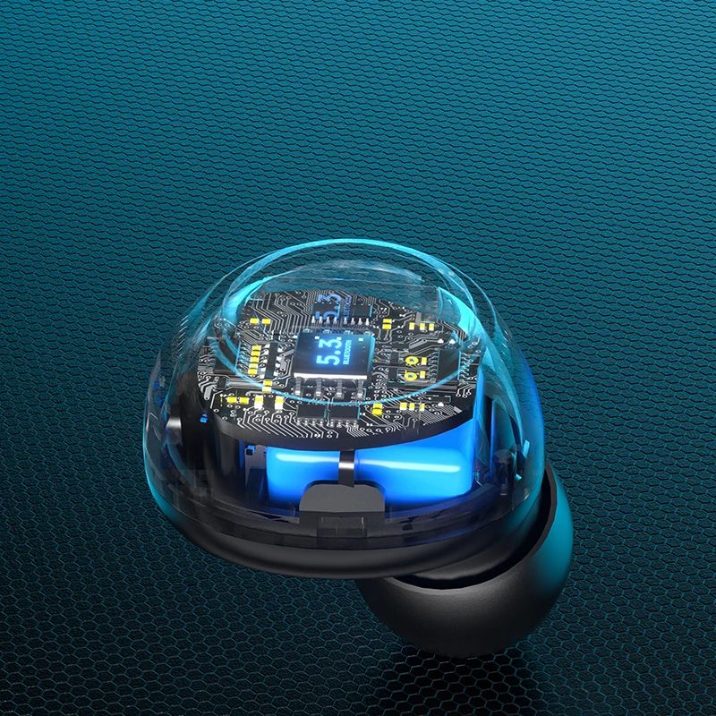 TWS DX-01 Bluetooth 5.3 Wireless Earphones Wireless Headphones LED Display Noise Reduction Headset With Mic For All Mobile Phone