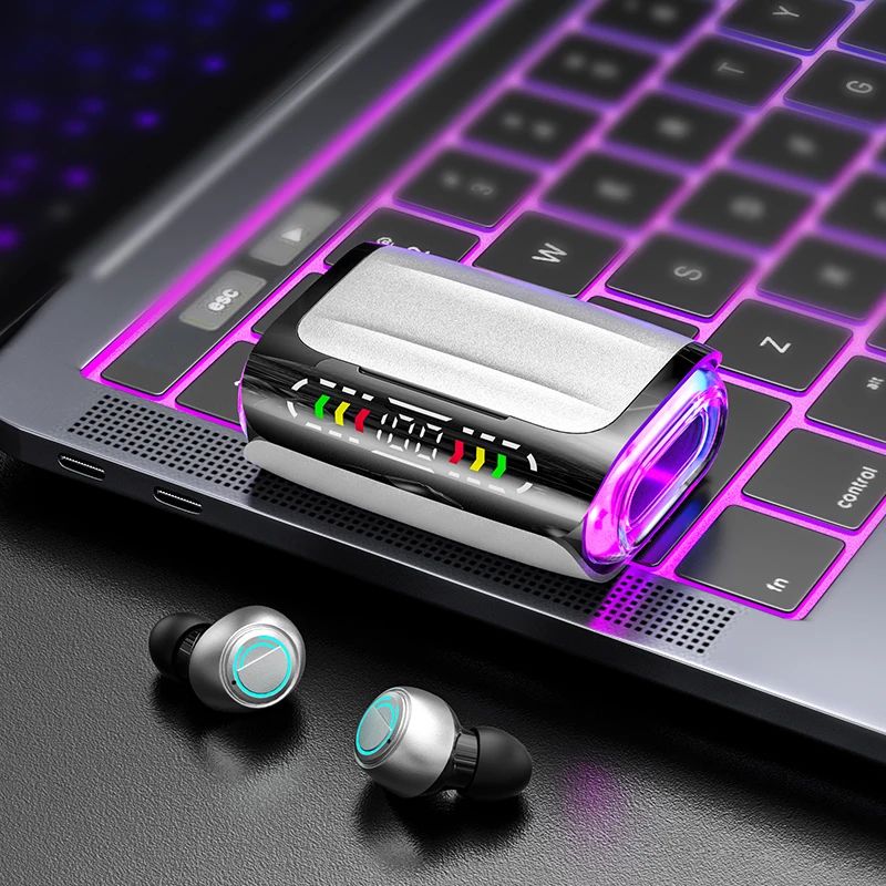 TWS DX-01 Bluetooth 5.3 Wireless Earphones Wireless Headphones LED Display Noise Reduction Headset With Mic For All Mobile Phone