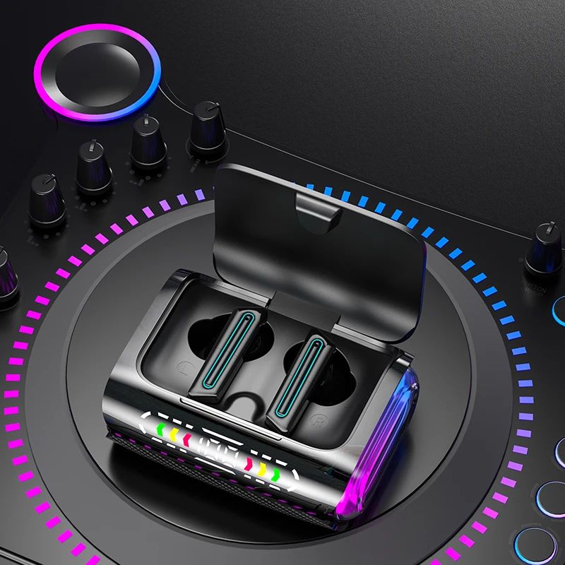 TWS DX-02 Bluetooth 5.3 Earphones Gaming Wireless Headphones 8D Stereo Music Sports Waterproof Earbuds Headsets With Microphone