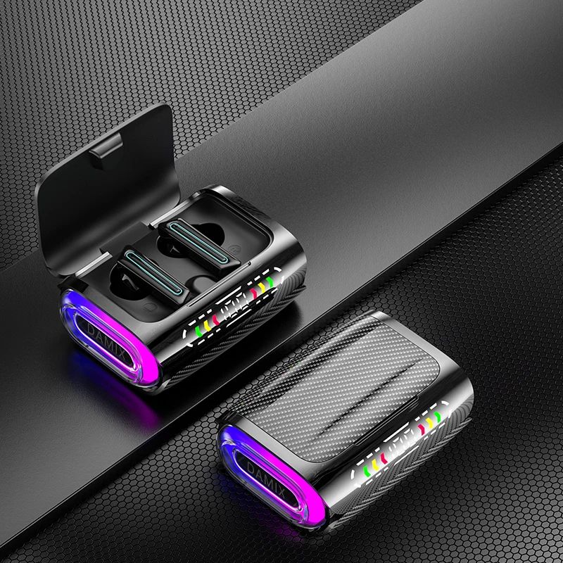 TWS DX-02 Bluetooth 5.3 Earphones Gaming Wireless Headphones 8D Stereo Music Sports Waterproof Earbuds Headsets With Microphone