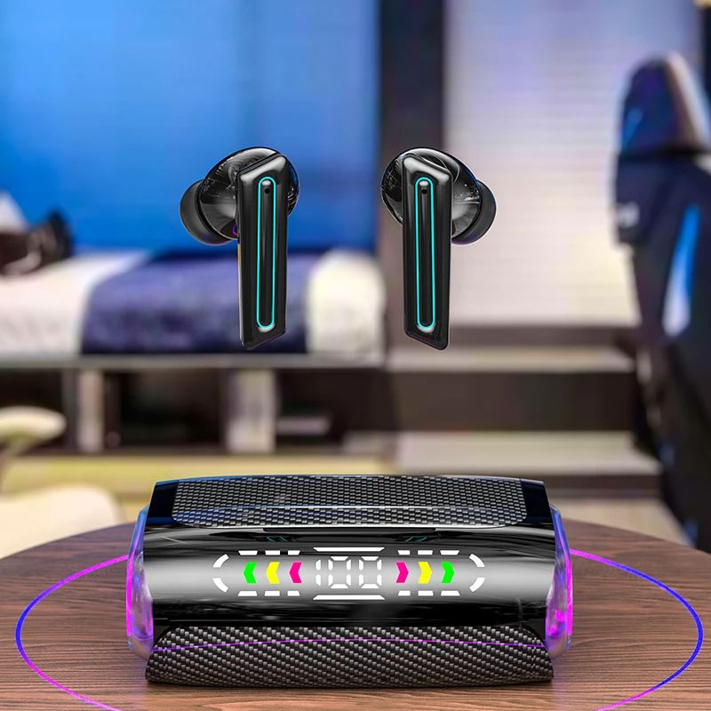 TWS DX-02 Bluetooth 5.3 Earphones Gaming Wireless Headphones 8D Stereo Music Sports Waterproof Earbuds Headsets With Microphone