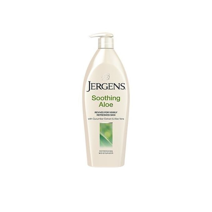 Jergens Soothing Aloe Refreshing Skin Moisturizing Lotion.