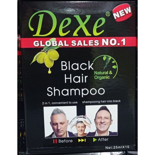 Dexe Black Hair Shampoo 10 X 25 Ml Sachets