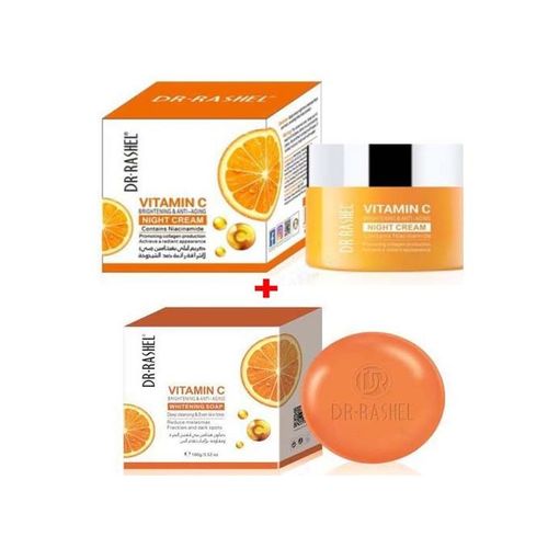 Dr. Rashel Vitamin C Brightening & Anti-Aging Night Cream - 50g + Soap