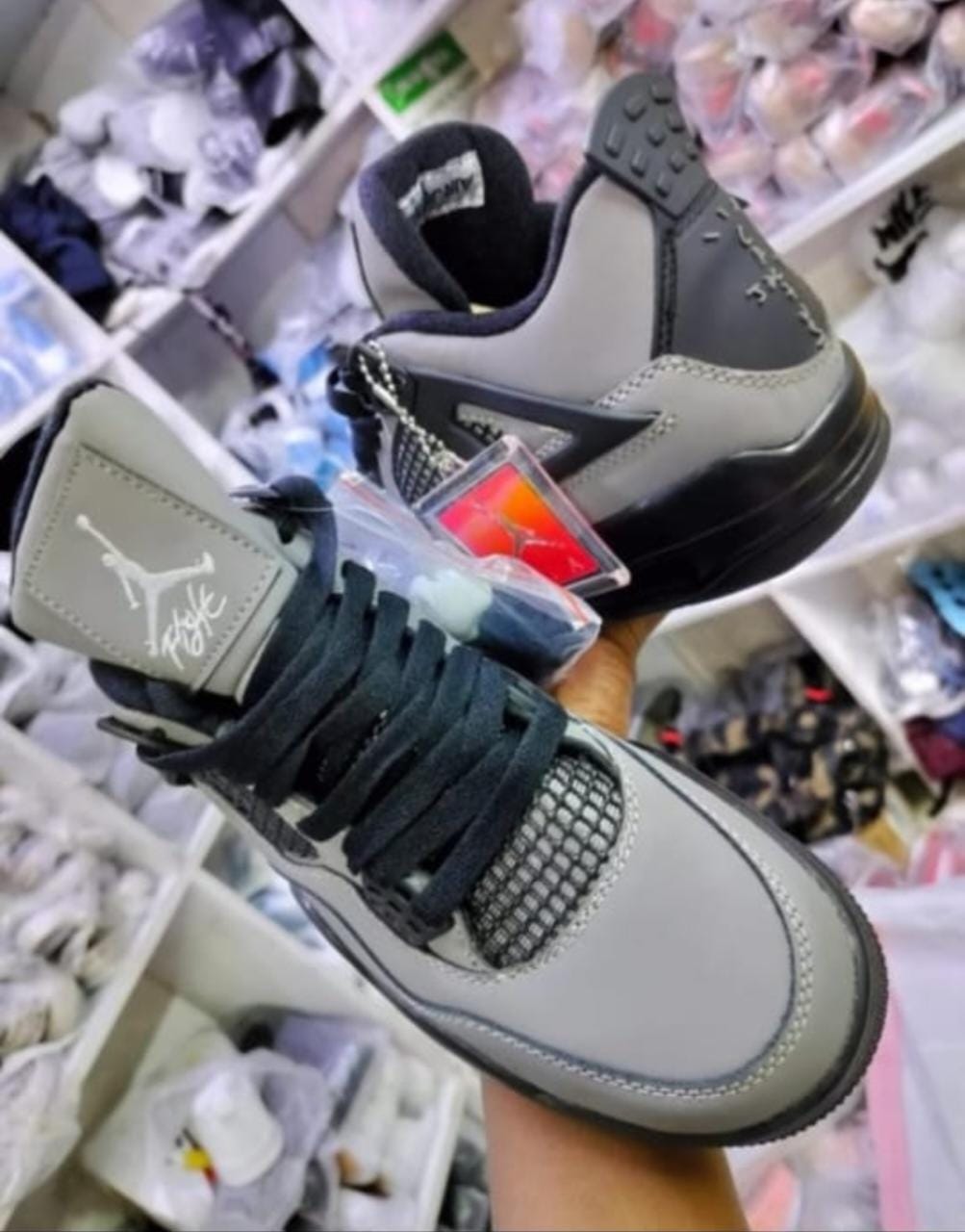 New Fashion Air Jordan ''Cactus Jack'' Breathable Sneakers ; Original Best Quality Men's Shoes/Women's Shoes J4 Unisex Sneakers
